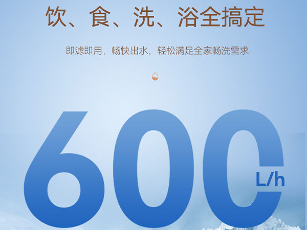 澎湃大水量 飲食洗浴全搞定