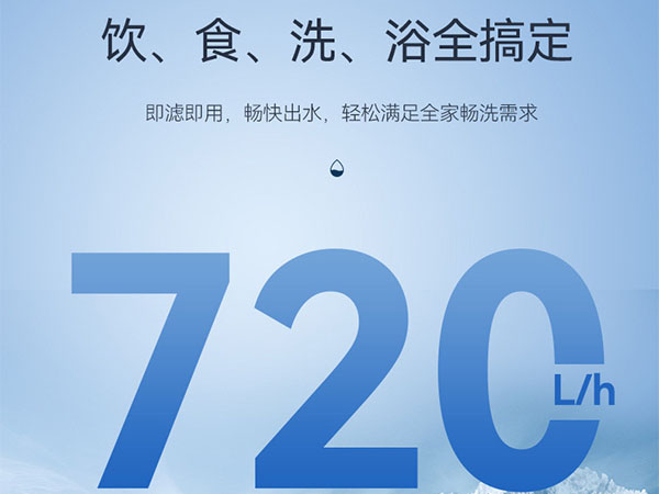 澎湃大水量 飲食洗浴全搞定