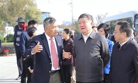 全國人大副委員長陳竺和聯合國衛生署、國際紅十字會高級官員到訪立升集團蘇州基地